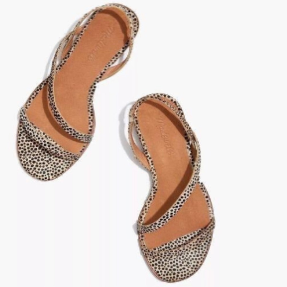 Madewell Bare Asymmetrical Sandal in Calf Hair